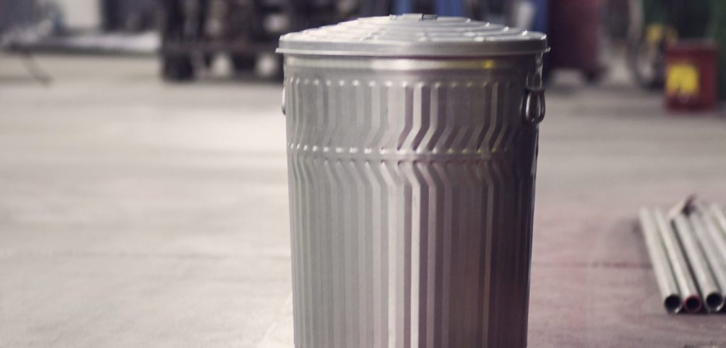 Stylish Metal Garbage Cans